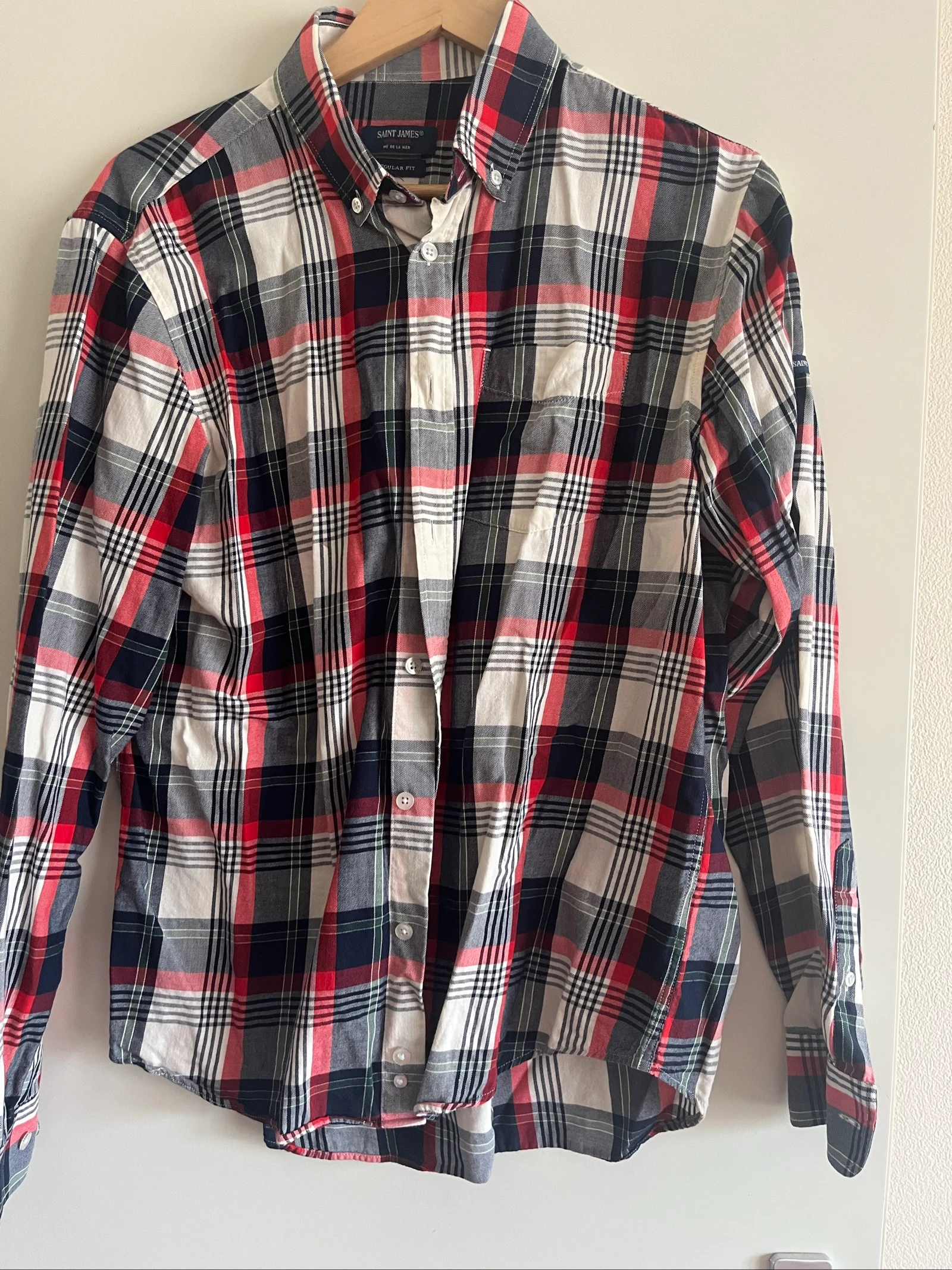 Chemise à carreaux Saint James taille L